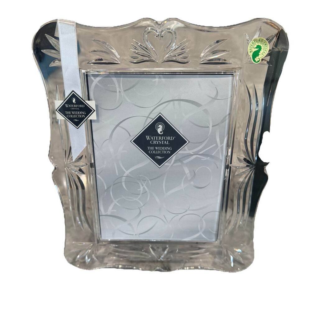 Waterford Crystal Wedding Collection 5x7 Picture Frame 104839 Made In Ireland - Picture 3 of 7